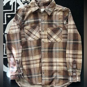 Casa Cabana women’s brown flannel shirt size medium